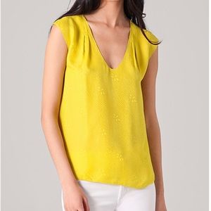 Rebecca Taylor Cutout Jacquard Blouse. Size 4